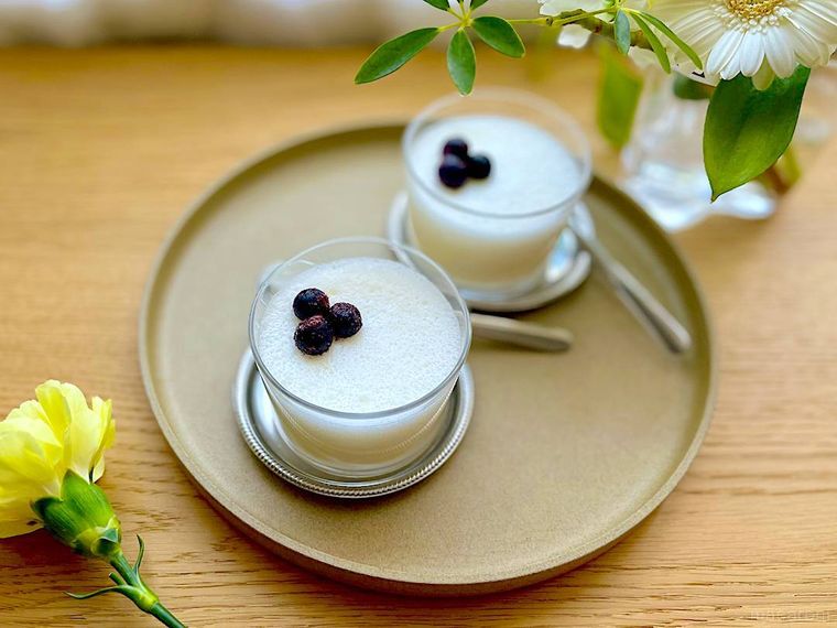 コストコのマシュマロをアレンジした2個のババロア