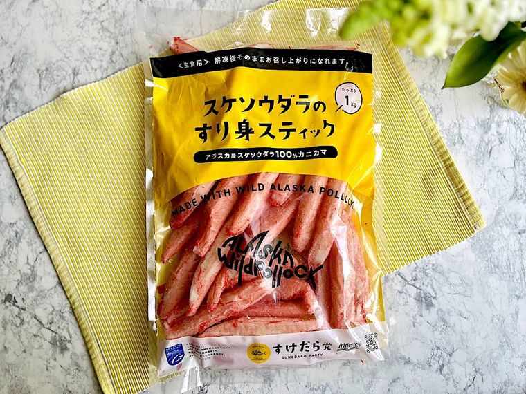 コストコカニカマのパッケージ