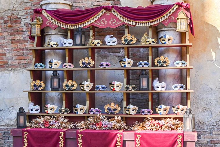 マスクが並んでいるところ