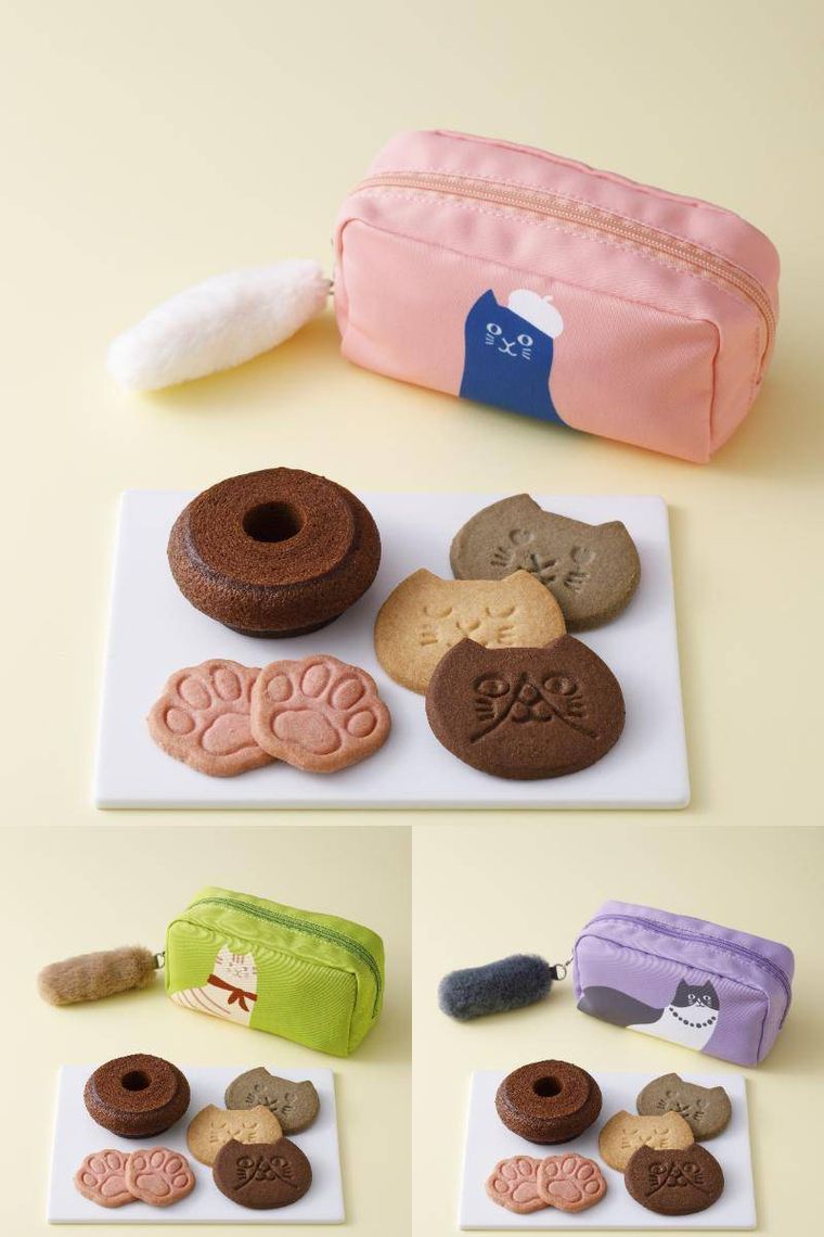 1. ねこのスイーツポーチ