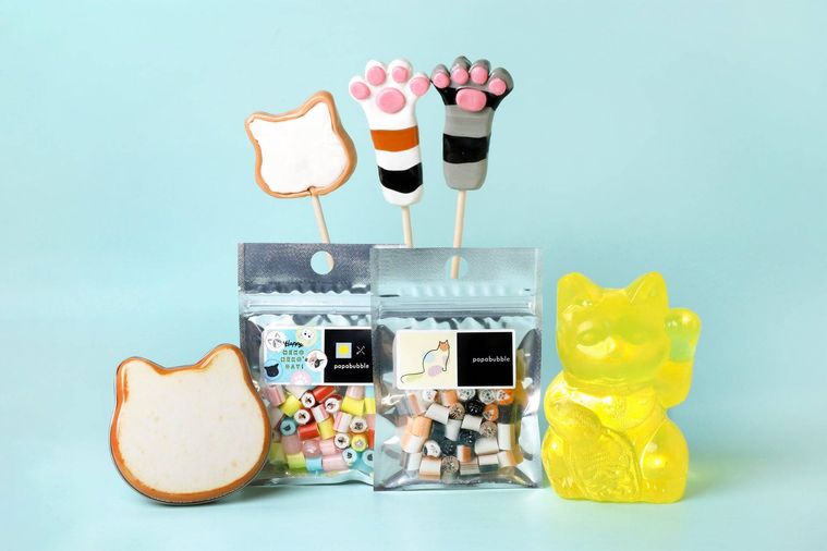 ねこの日を彩るPAPABUBBLEの新作キャンディ
