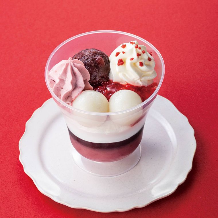 セブンイレブンいちごとあんこの和パフェのイメージ