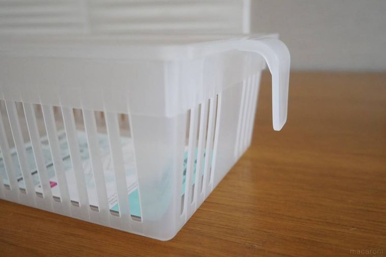 冷蔵庫整理ストッカー取っ手アップ