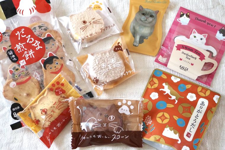 猫商品のパッケージ集合