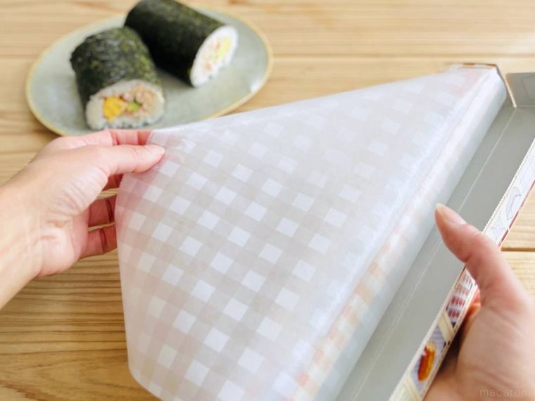 恵方巻とクッキングシート
