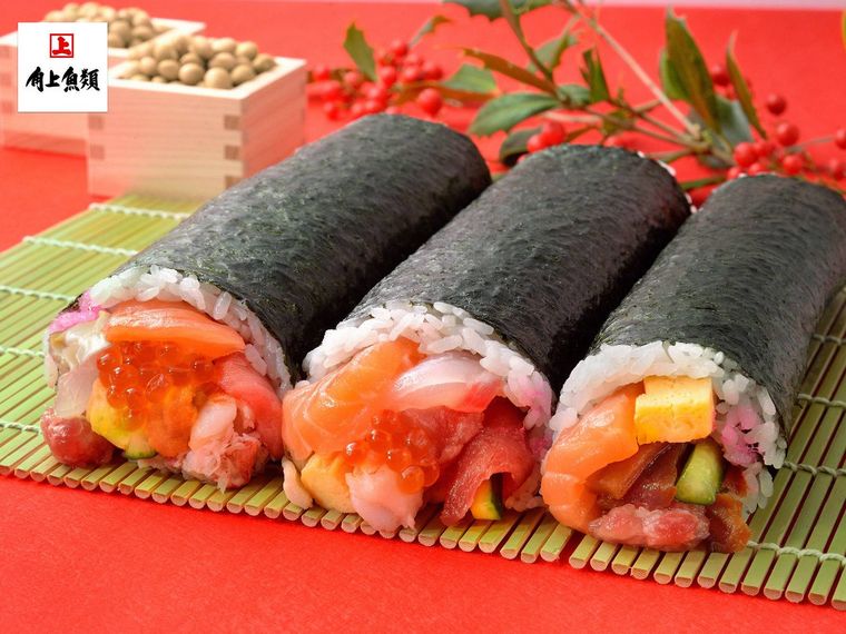 2026年の節分に向けて、角上魚類の恵方巻が予約受付スタート