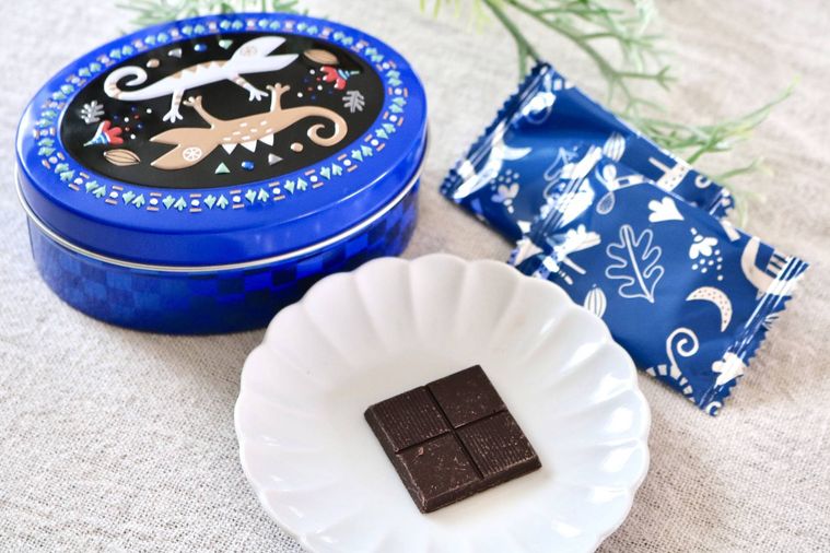 カカオの森 トカゲ缶 ブルー