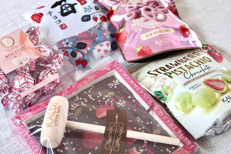 カルディいちごのチョコレート