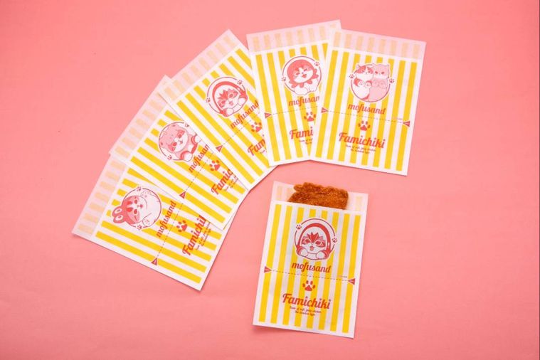 猫デザインのホットスナック袋