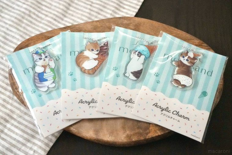 アイスキャンペーンでもらえる猫のアクリルチャーム
