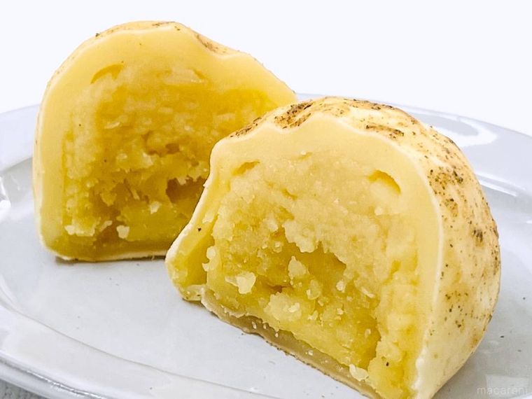 カルディのカムジャパンを半分に割った様子