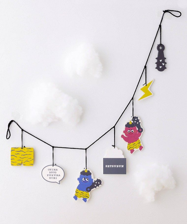 スリーコインズの節分ガーランド