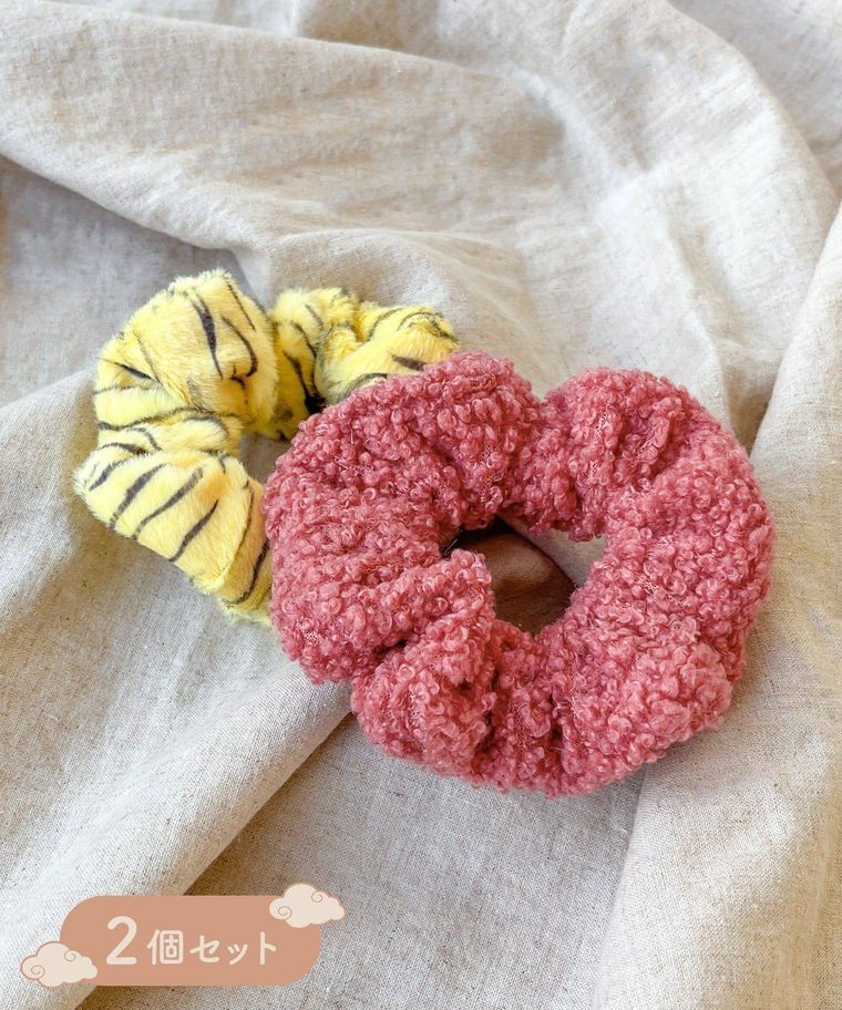 スリーコインズの節分モチーフシュシュ2個セット