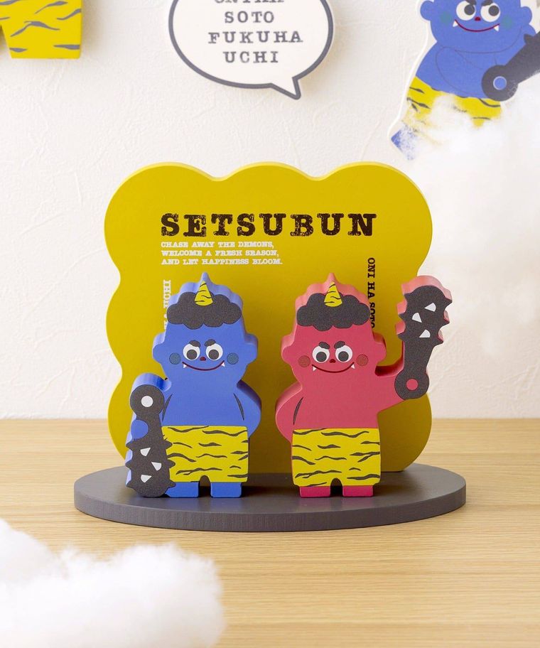 スリーコインズの節分オブジェ