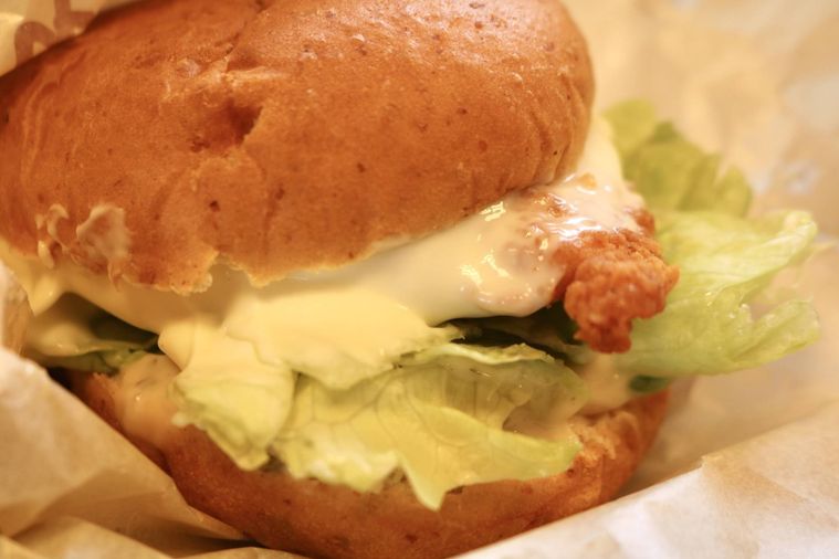 チーズにおぼれるフィレバーガークリミモッツァレラ