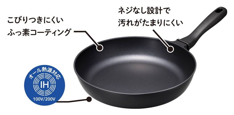 3. こびりつきにくくお手入れ簡単