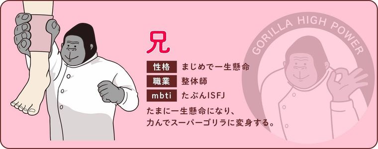 ゴリラシリーズの世界観