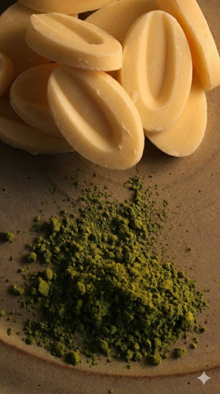 2. 抹茶八女抹茶とホワイトチョコの融合