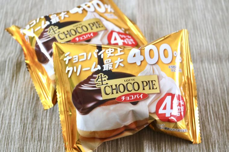 生 チョコパイクリーム4倍盛りのパッケージ