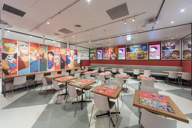 ONE PIECE CAFE GENEの内観