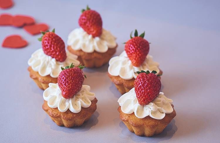 ストロベリーにメロメロ Strawberry Addictのミニパウンドケーキ