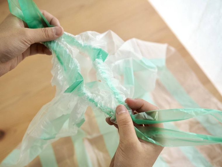 3COINSひも付きロールポリ袋