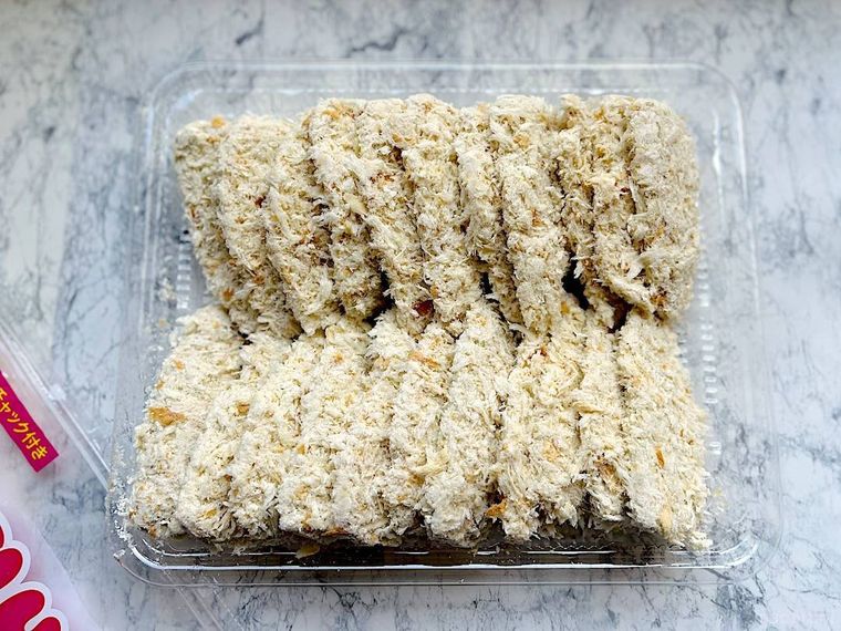 袋から出したコストコのアジフライ