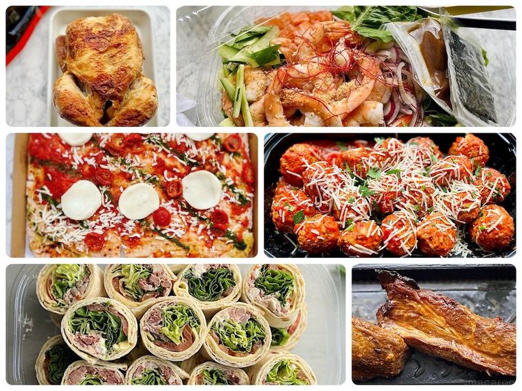 コストコのデリ6種類のコラージュ