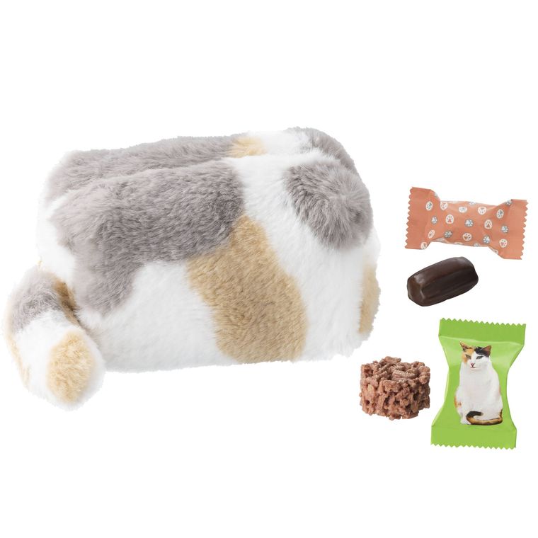 にゃんポーチパステル三毛