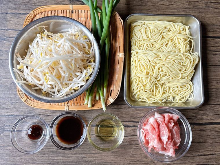 日田焼きそばの材料