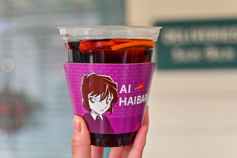 ドリンクのスリーブのアップ