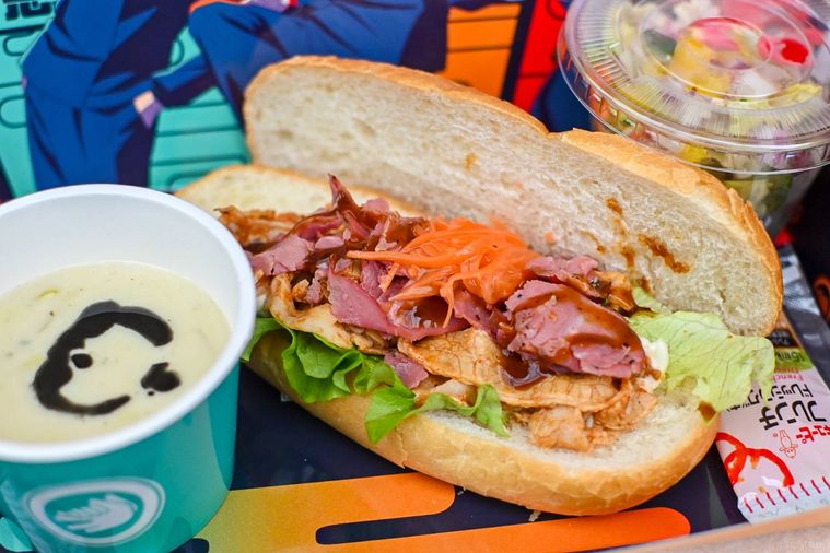 サンドイッチのアップ