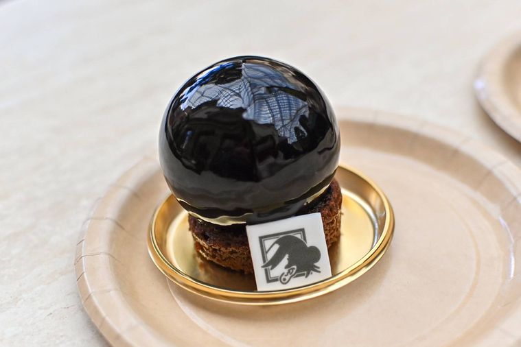 チョコムースのアップ