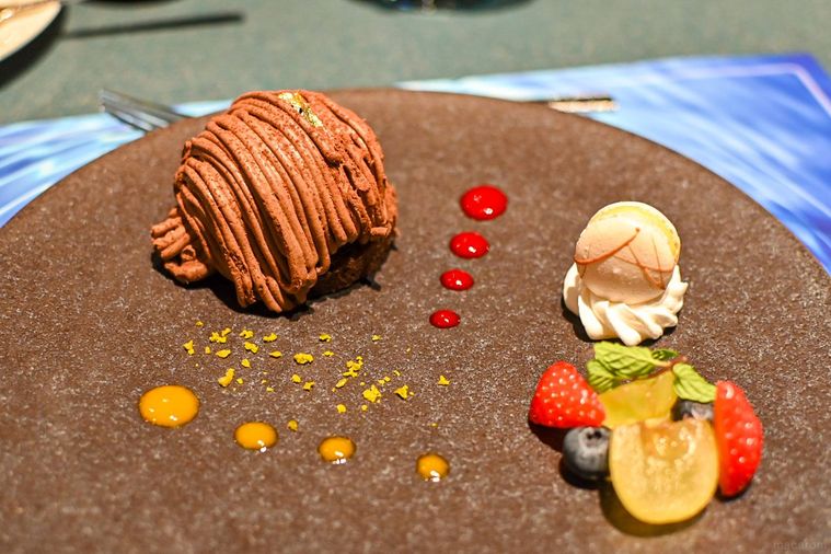 モンブランのアップ