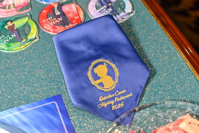 テーブルナプキンのアップ