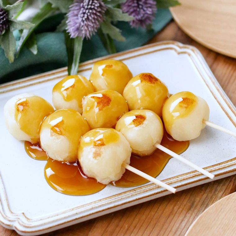 白玉粉なしでもっちもち小麦粉で作るみたらし団子