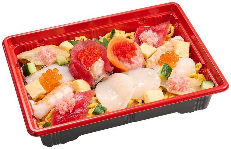 華やか 海鮮ひなちらし1人前