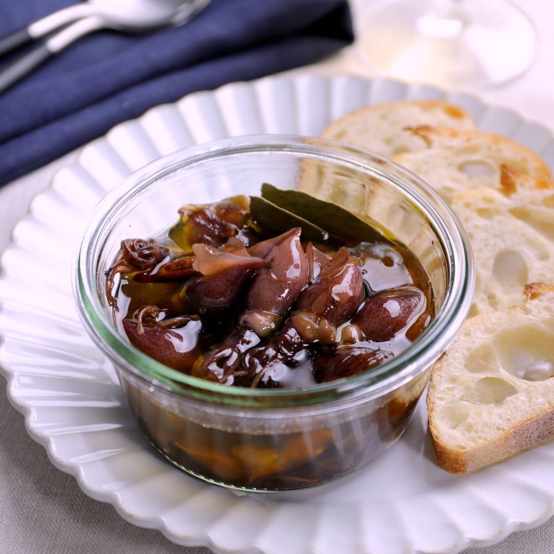 作り置きにも ホタルイカのオイル漬け