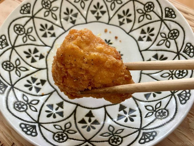 箸で持ち上げたドンチキ