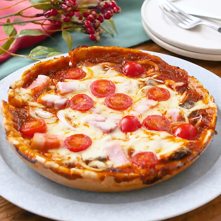 3. フライパンで作れちゃう 簡単 シカゴピザ風