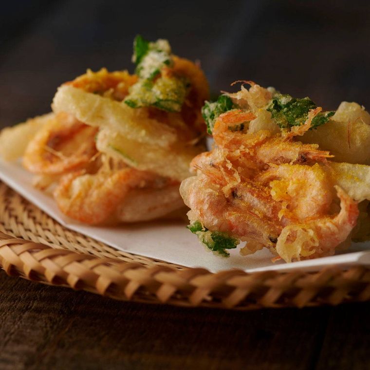 3. 姫甘エビと桜島大根の掻き揚げ