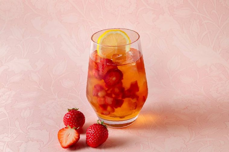 いちごとエルダーフラワーのティーエード