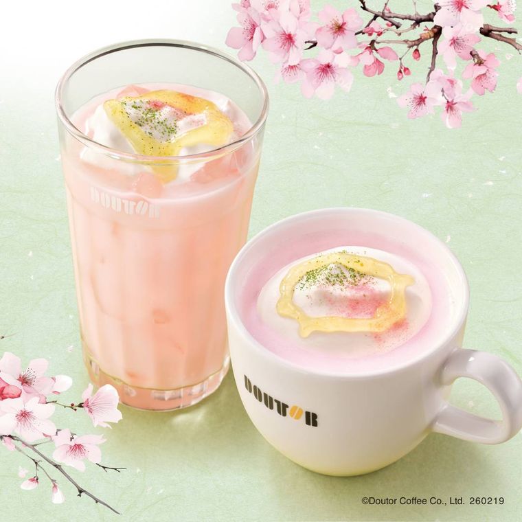 ドトールコーヒーのゆず香る 桜オレ ホット・アイスのイメージ
