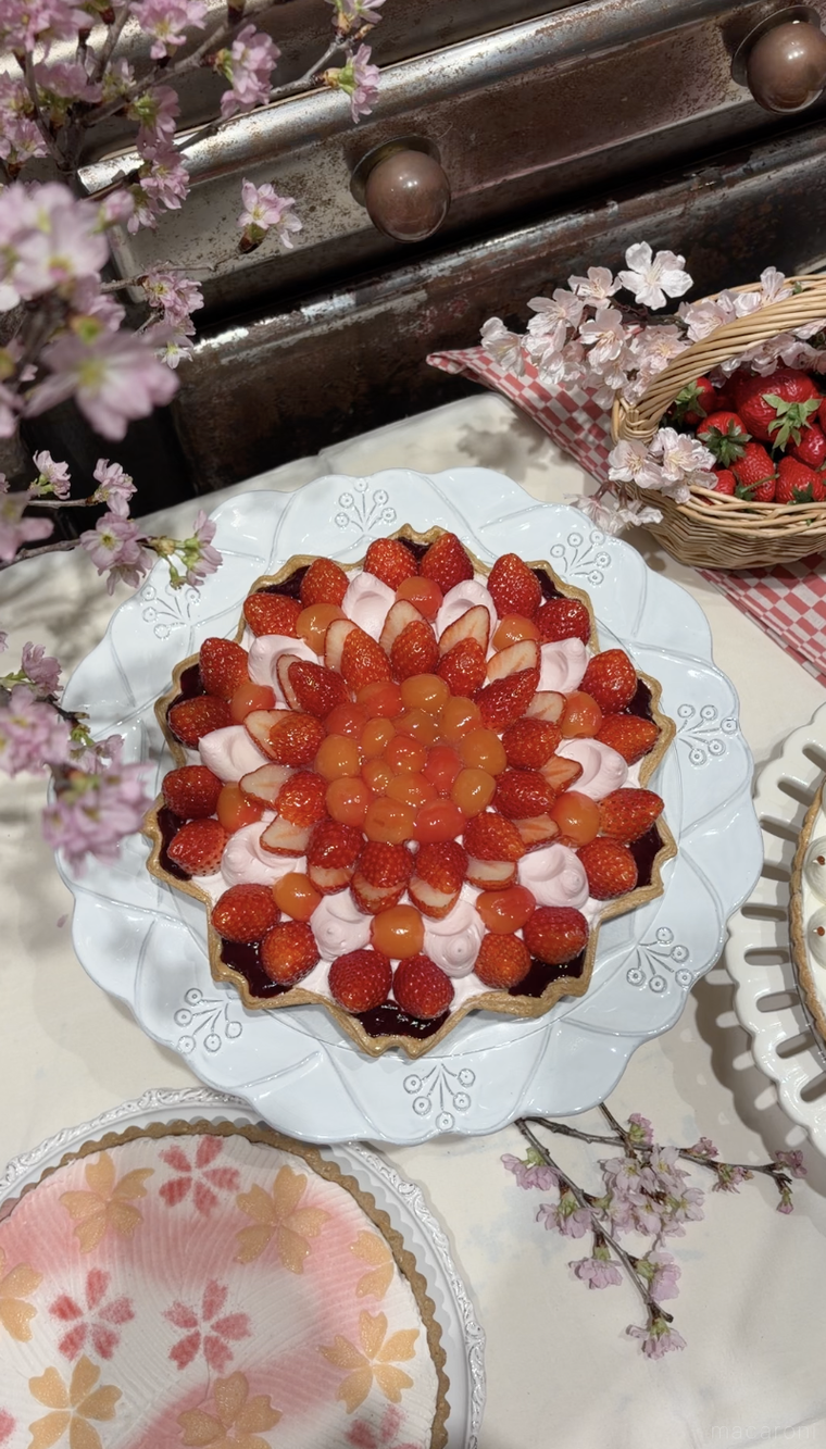 結晶型 ル ガールクリームチーズムースのタルト 桜風味