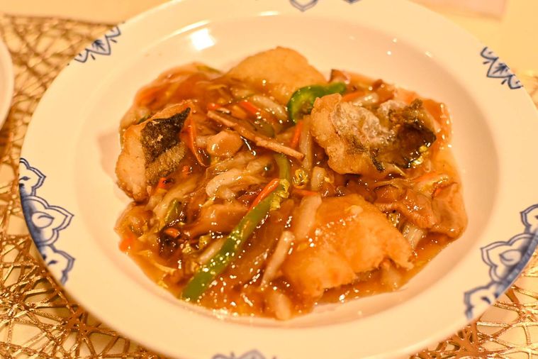 鱈のあんかけのアップ