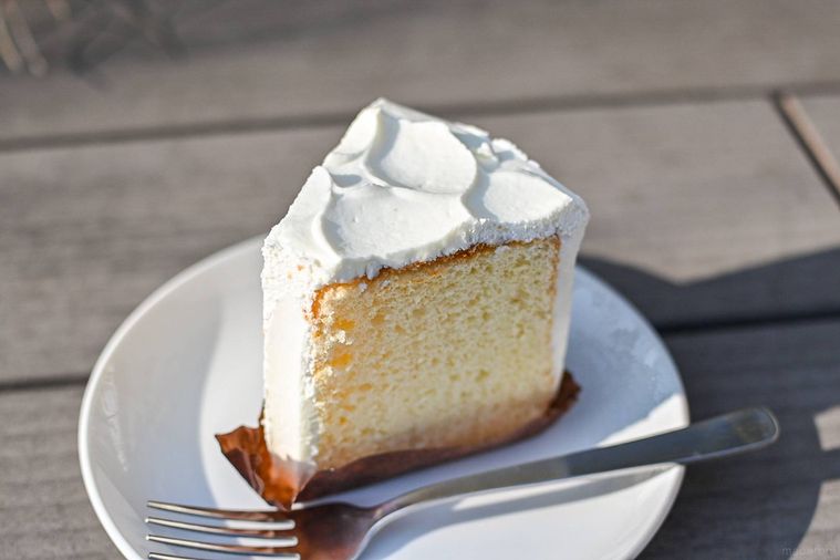 シフォンケーキのアップ