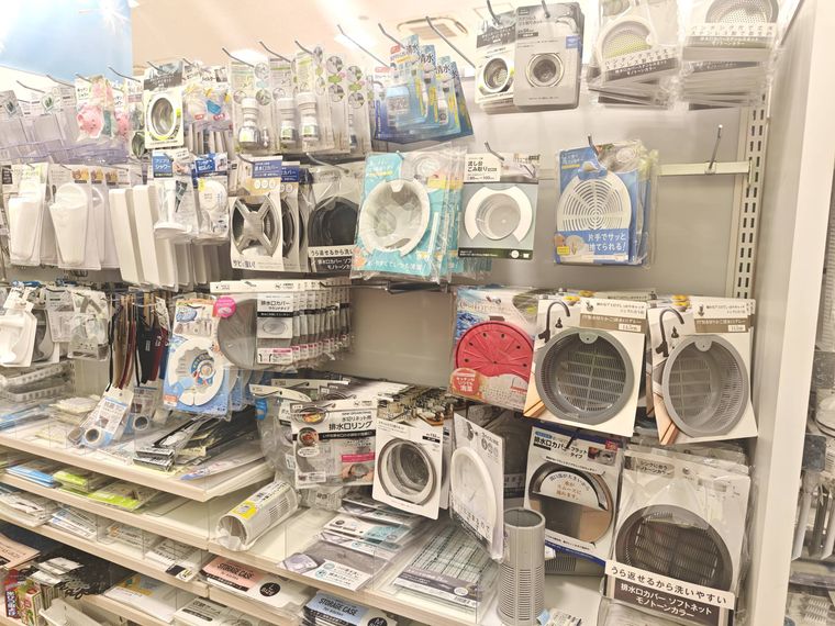 セリアの排水溝カバーの売り場