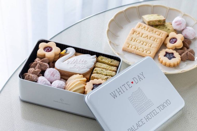 パレスホテル東京のクッキー缶 ホワイトデーエディションのイメージ