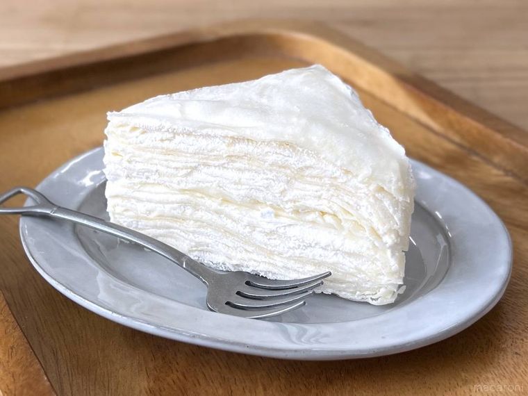 春巻きの皮とホイップクリームで作ったミルクレープ