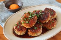 野菜たっぷり、ふんわりやわらか。白菜入り豚つくね